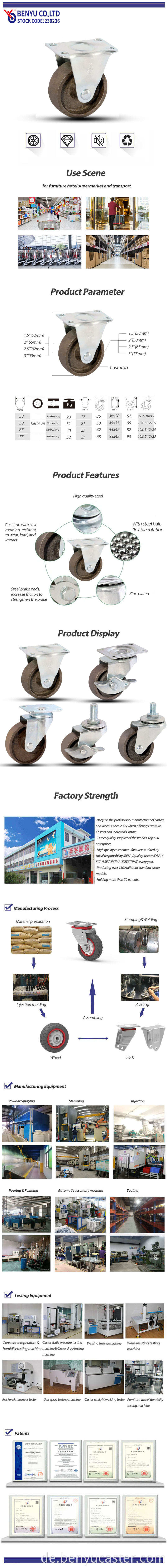 Cast-Iron Caster Wheels